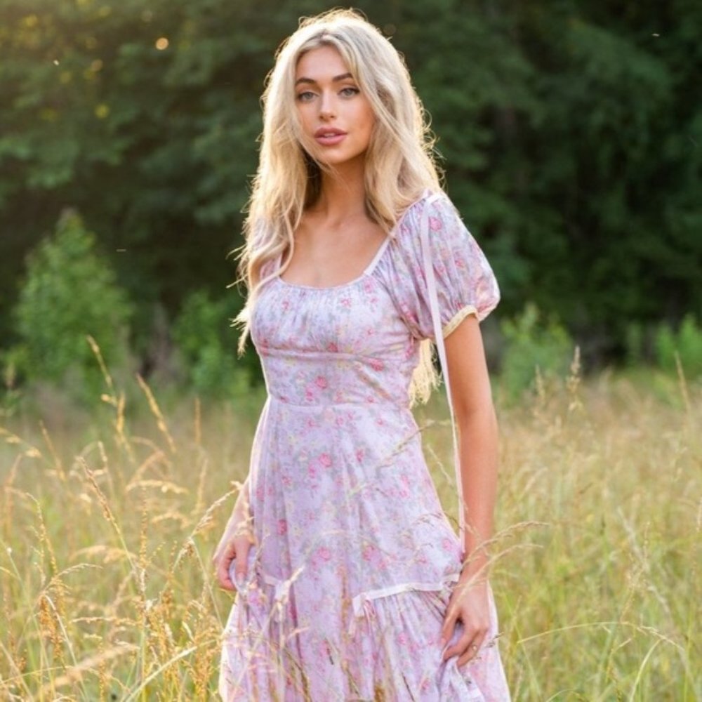 LoveShackFancy Jessie Dress Tokyo Pink